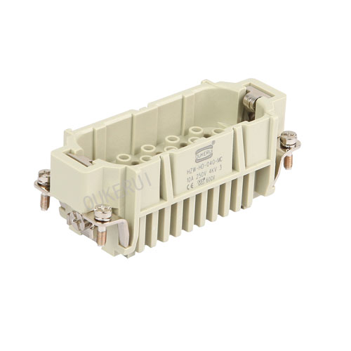 Inserto maschio per connettore per impieghi gravosi da 40 pin 10 A 250 V