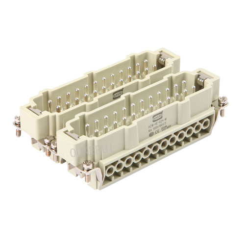 Inserto maschio per connettore per impieghi gravosi a 48 pin 16A 500V